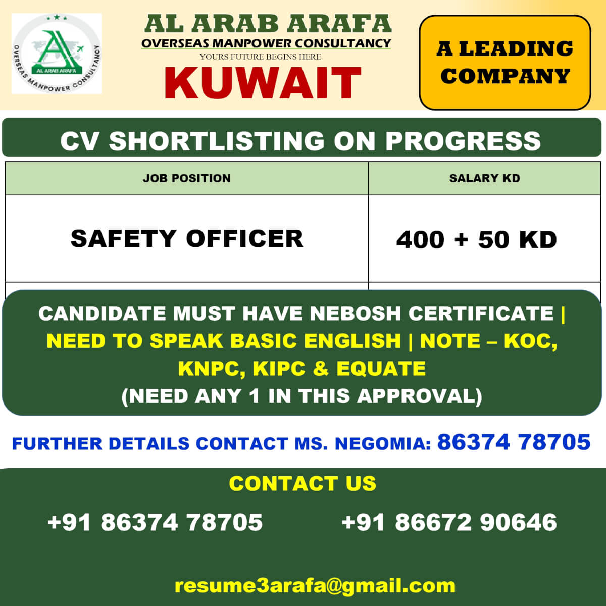 CV SHORTLISITNG ON PROGRESS