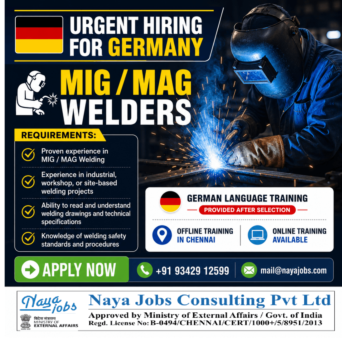 Hiring for Welser Job in Europe Hiring for Welser Job in Europe