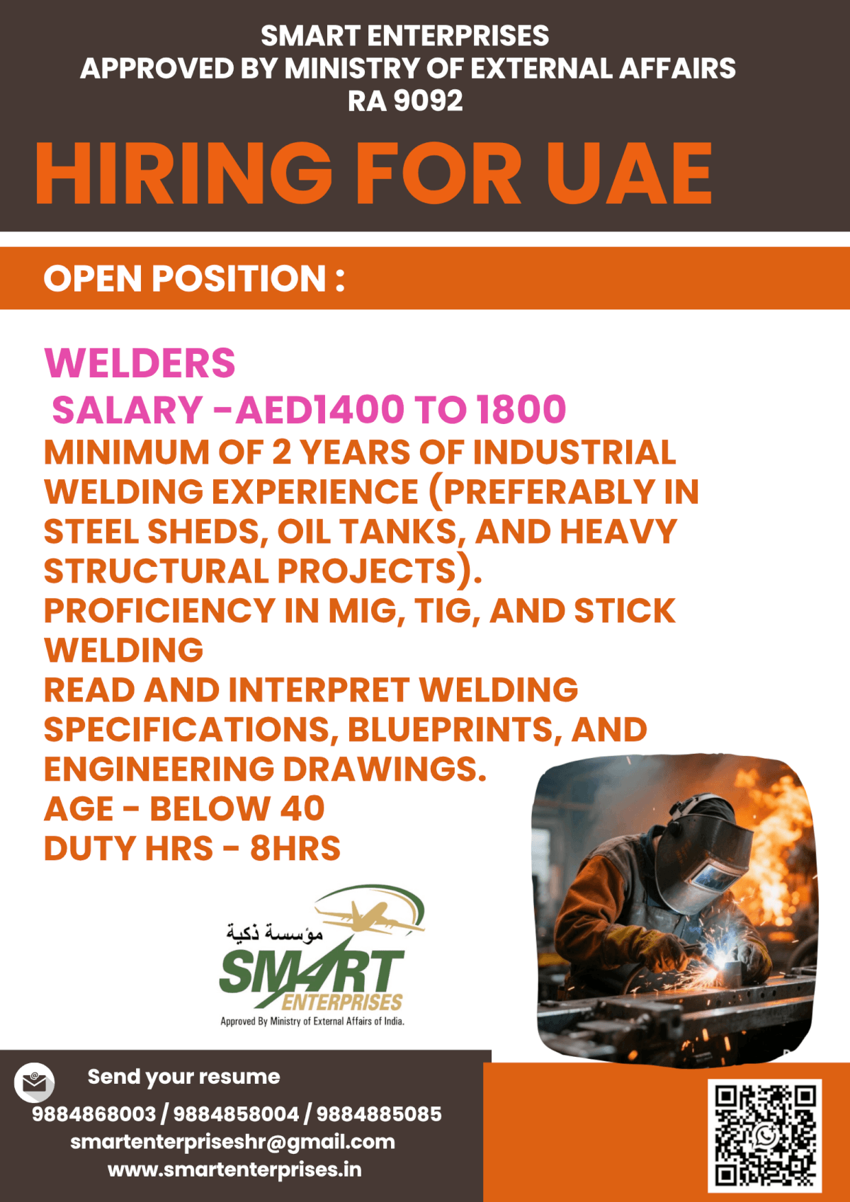 HIRING FOR UAE