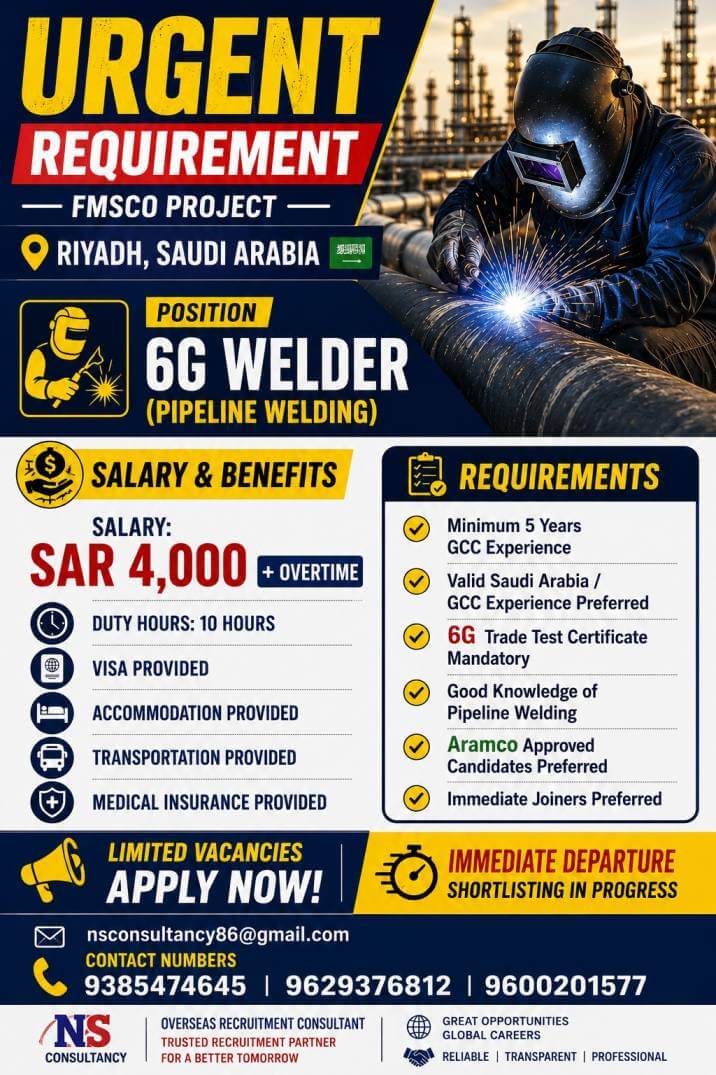 LEADING FMSCO COMPANY REQUIREMENT FOR SAUDI ARABIA