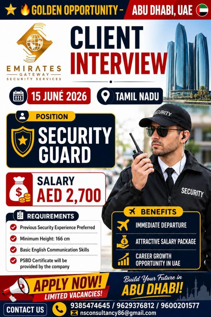 LEADING COMPANY REQUIREMENT FOR ABU DHABI
