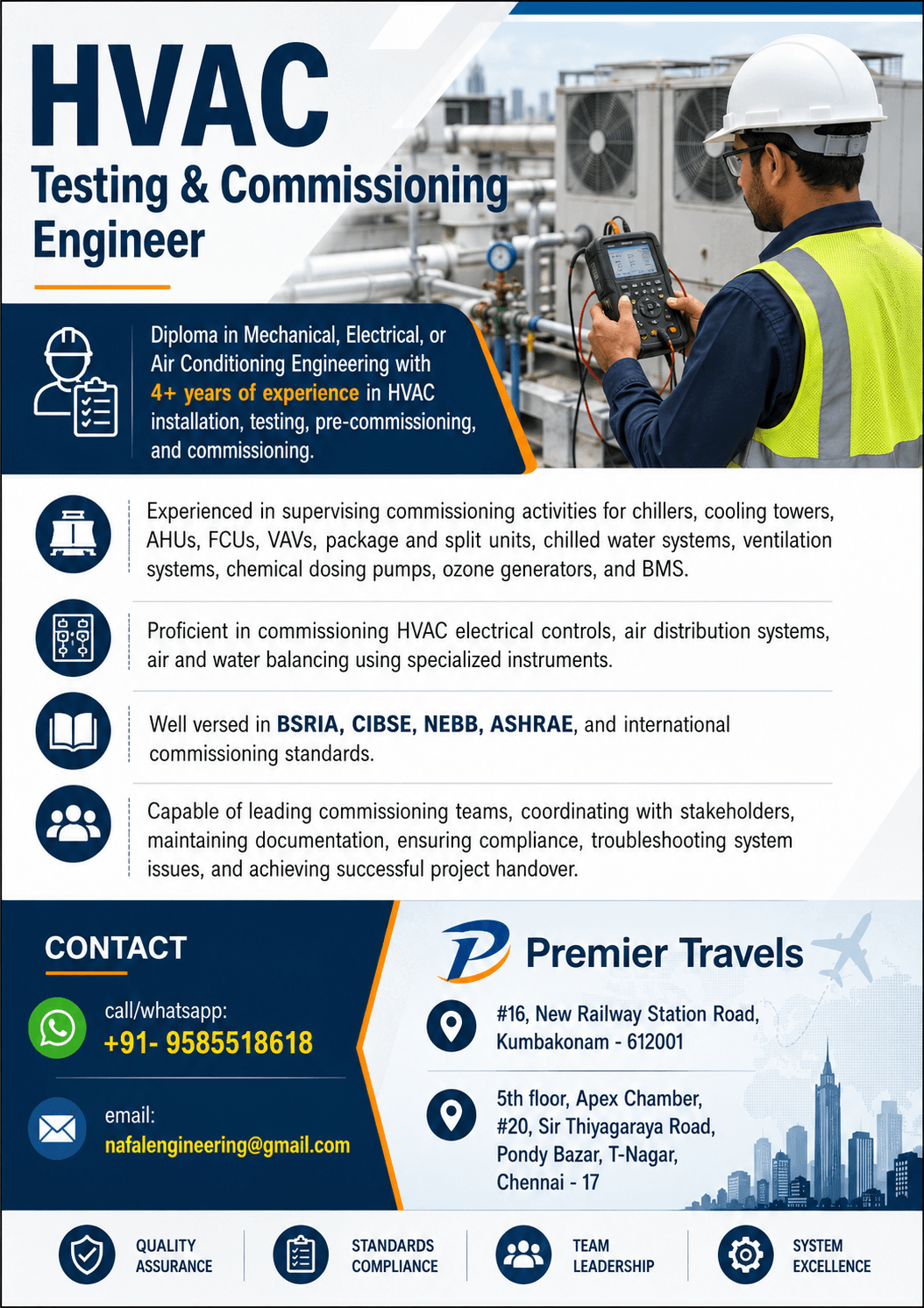 HVAC Testing & Commissioning Supervisor - MEP HVAC Testing & Commissioning Supervisor - MEP