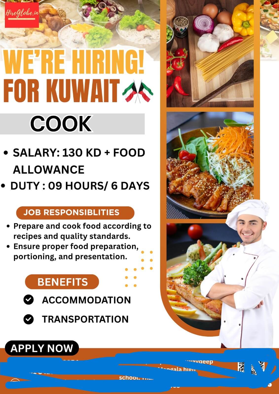 UGENTLY HIRING COOK FOR KUWAIT RESTURANT UGENTLY HIRING COOK FOR KUWAIT RESTURANT