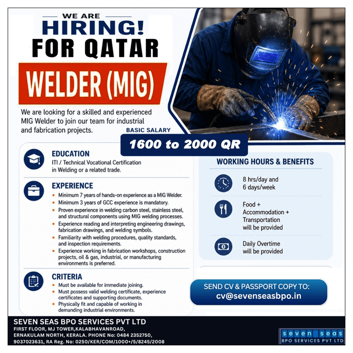 URGENT REQUIREMENT IN QATAR