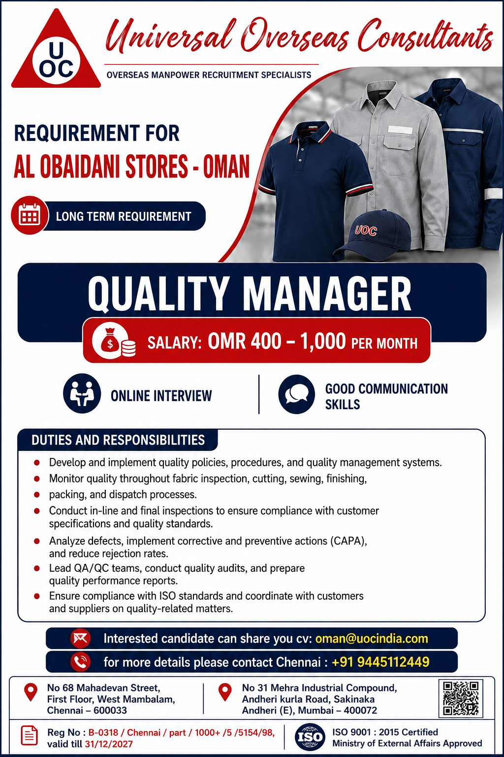 QUALITY MANAGER