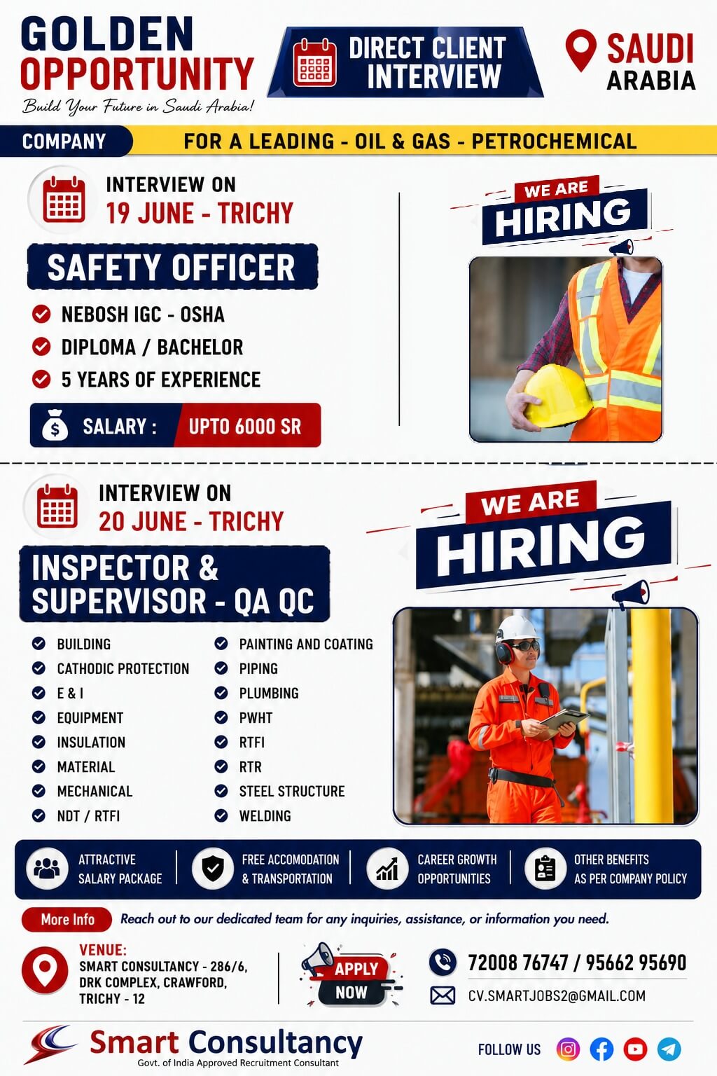 SAUDI ARABIA DIRECT CLIENT INTERVIEW – TRICHY SAUDI ARABIA DIRECT CLIENT INTERVIEW – TRICHY
