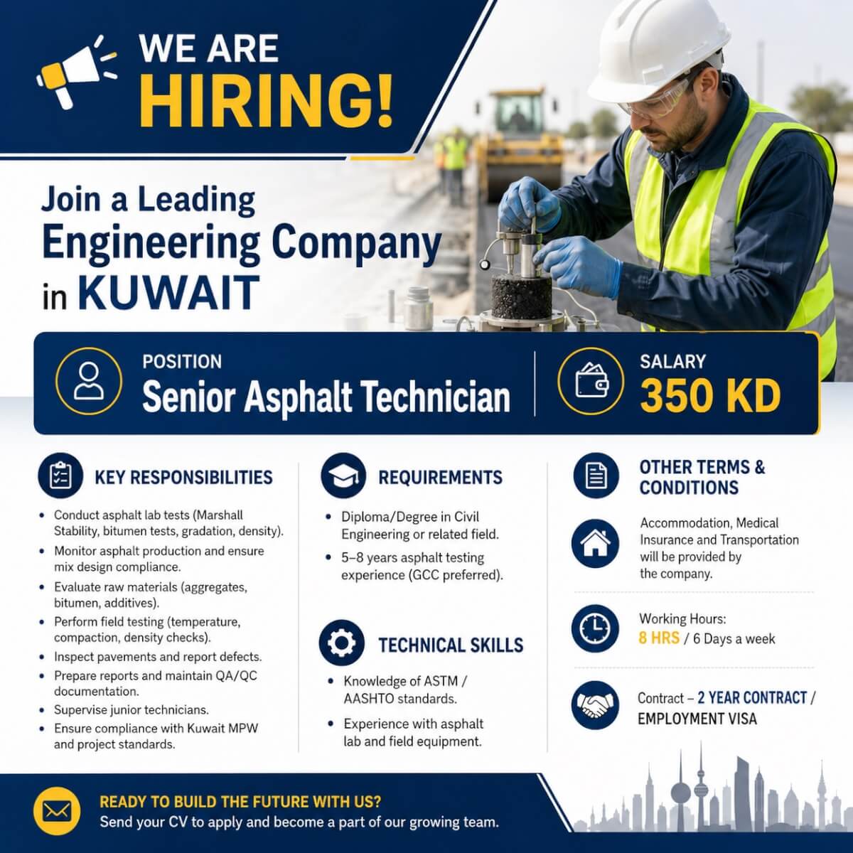 Urgent Hiring For Kuwait Leading Engineering Company Urgent Hiring For Kuwait Leading Engineering Company