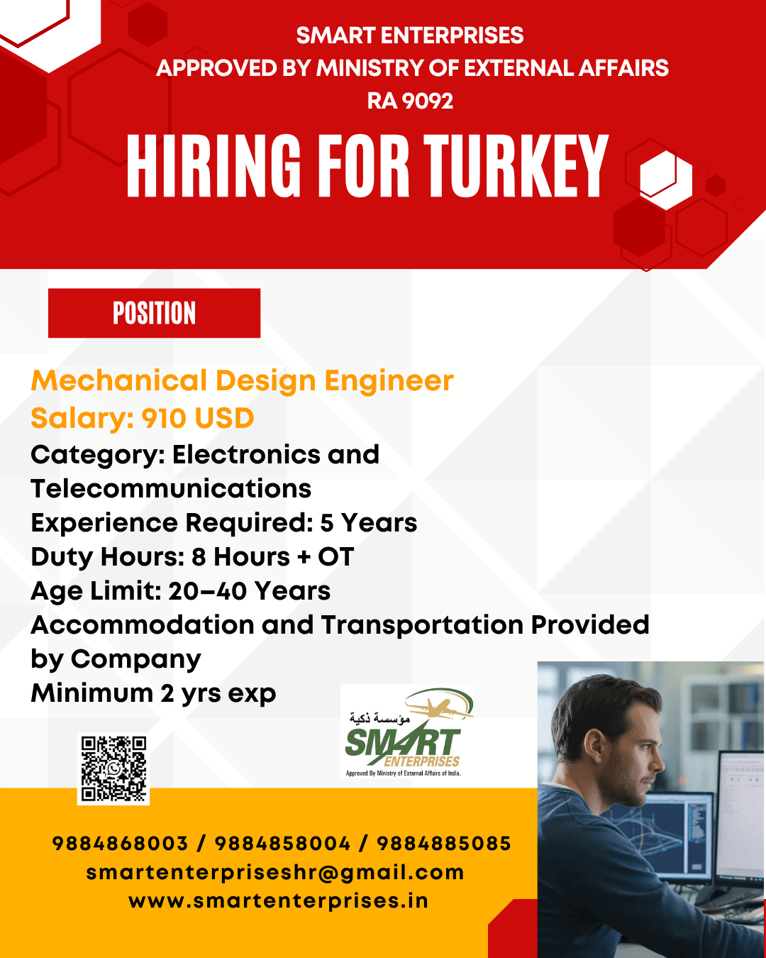 hiring for turkey