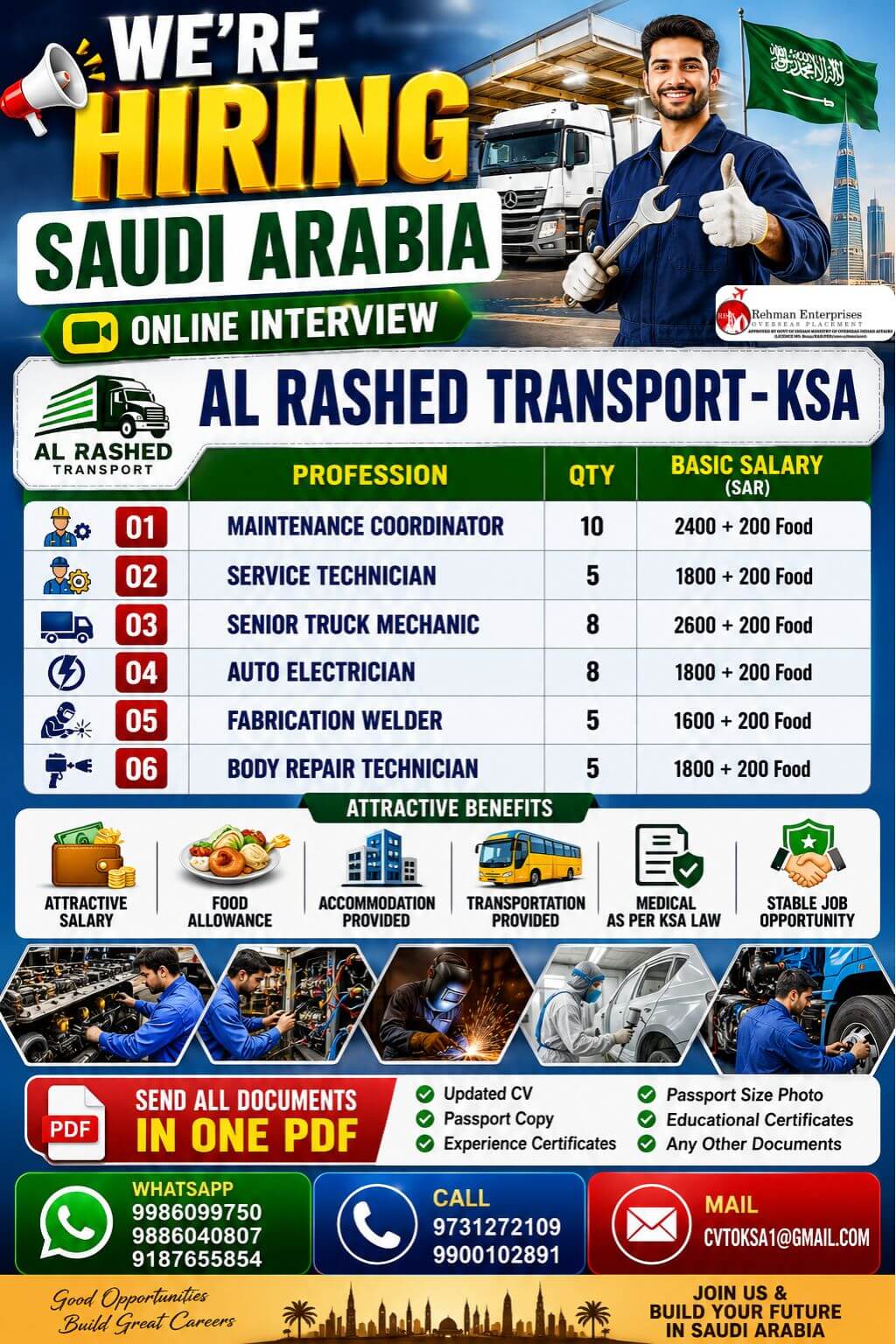 WE'RE HIRING SAUDI ARABIA
