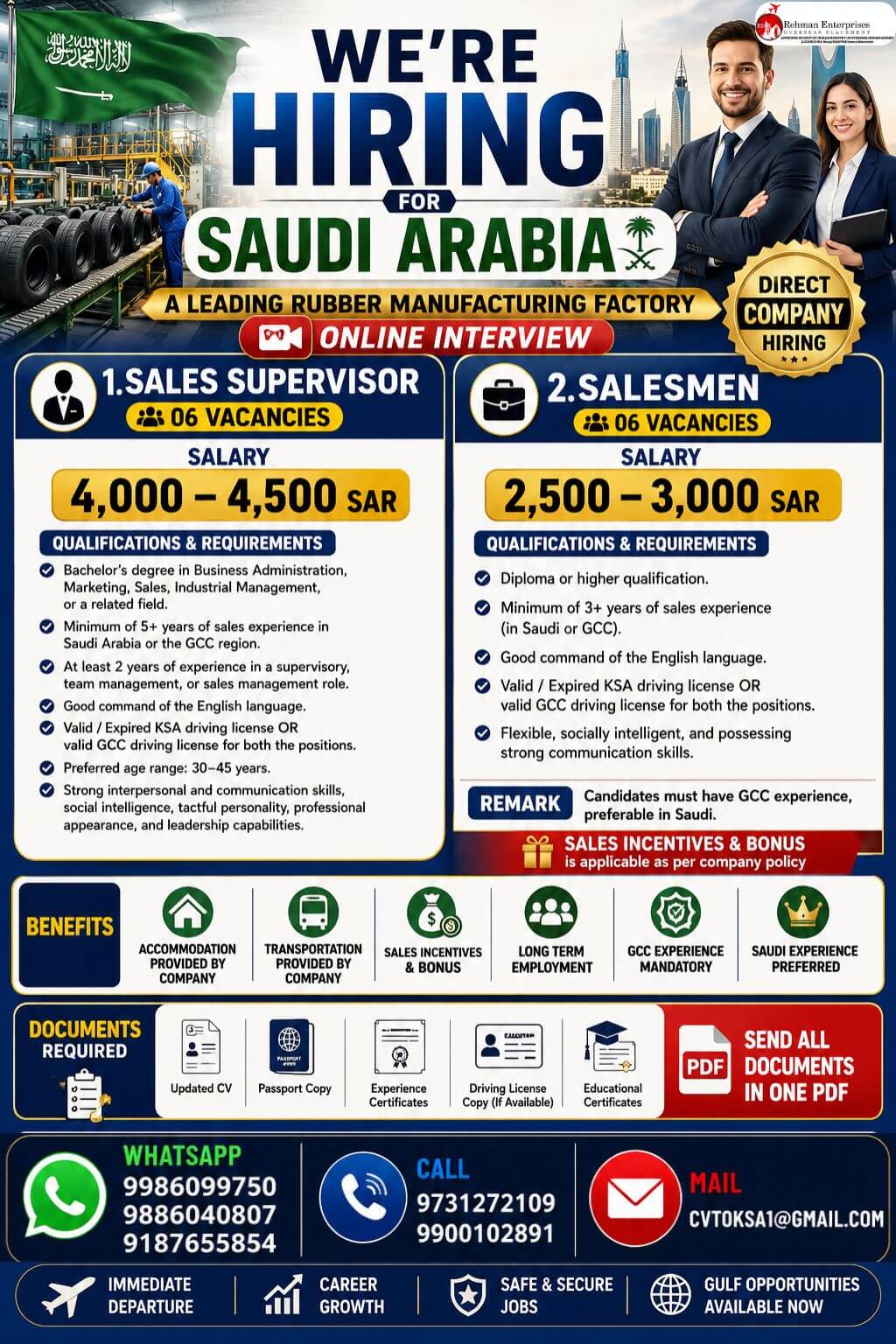 WE'RE HIRING SAUDI ARABIA WE'RE HIRING SAUDI ARABIA