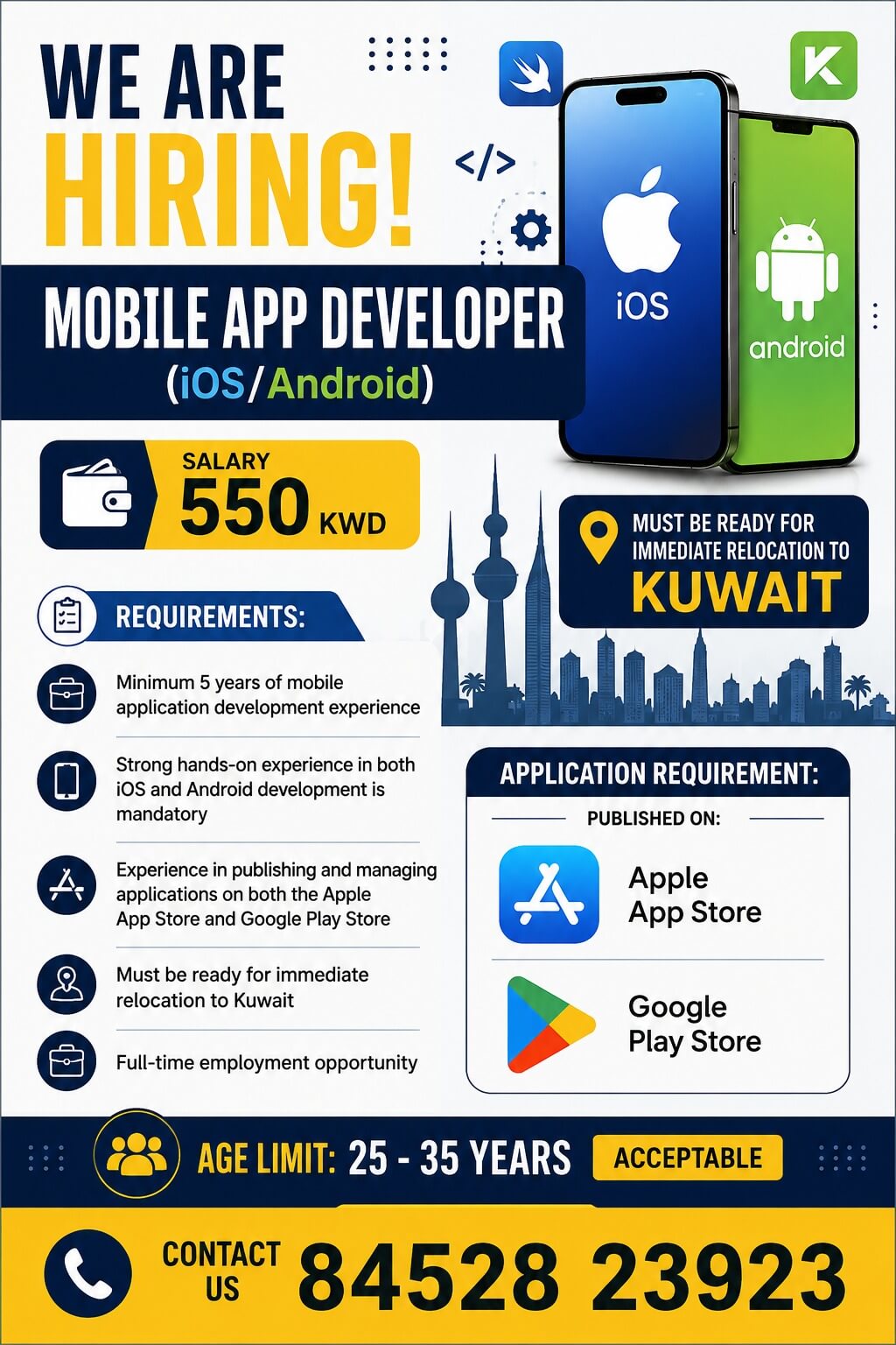 Urgent Requirement for Kuwait Urgent Requirement for Kuwait