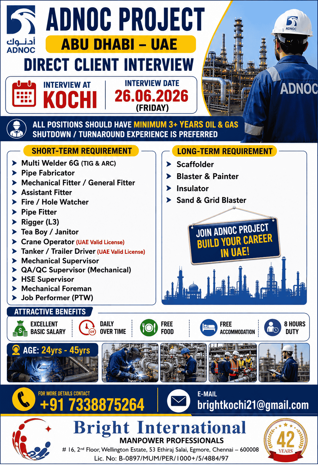 ADNOC (HABSHAN) - Short-term & Long-term Requirement
