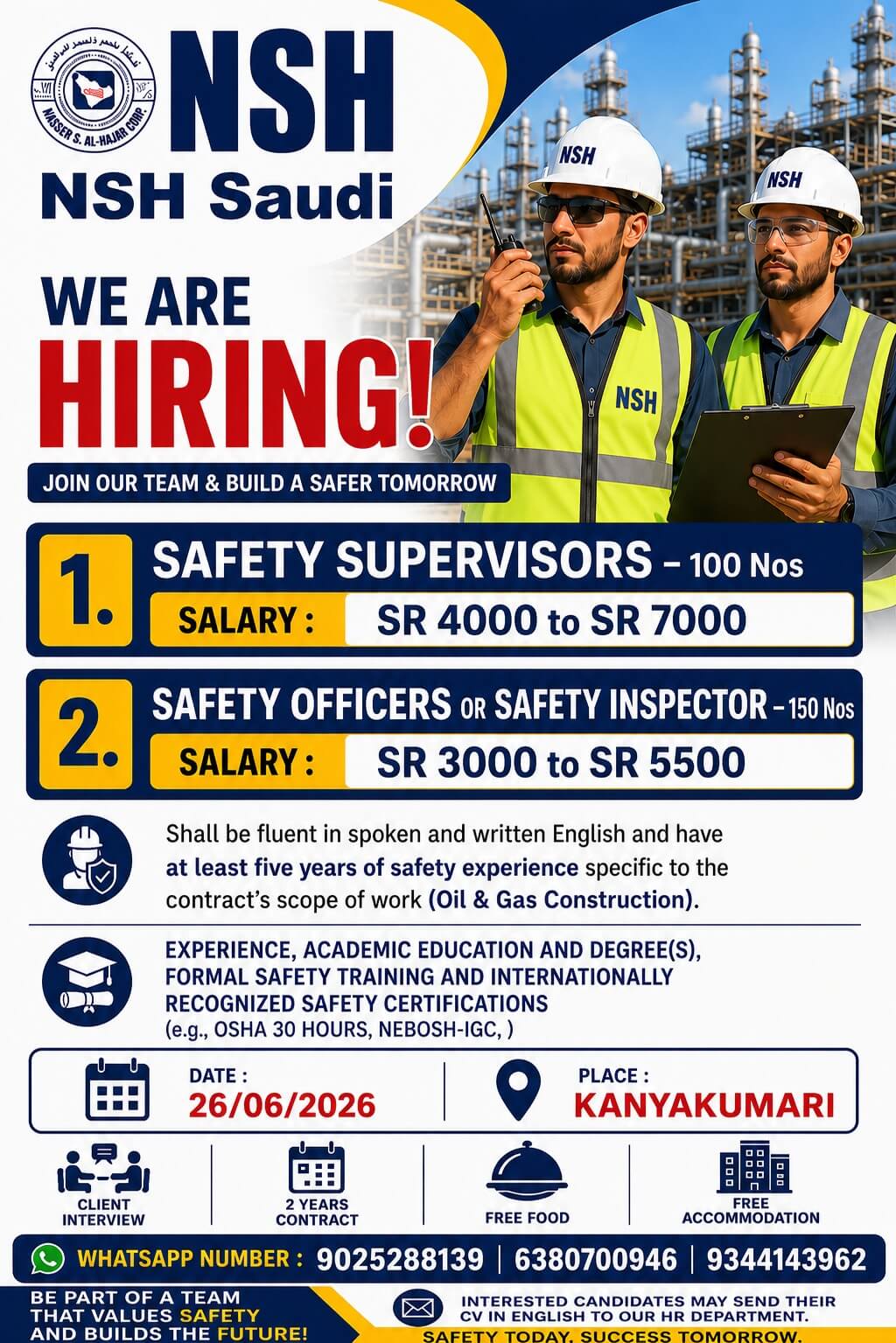 SAFETY OFFICER AND SAFETY SUPERVISOR