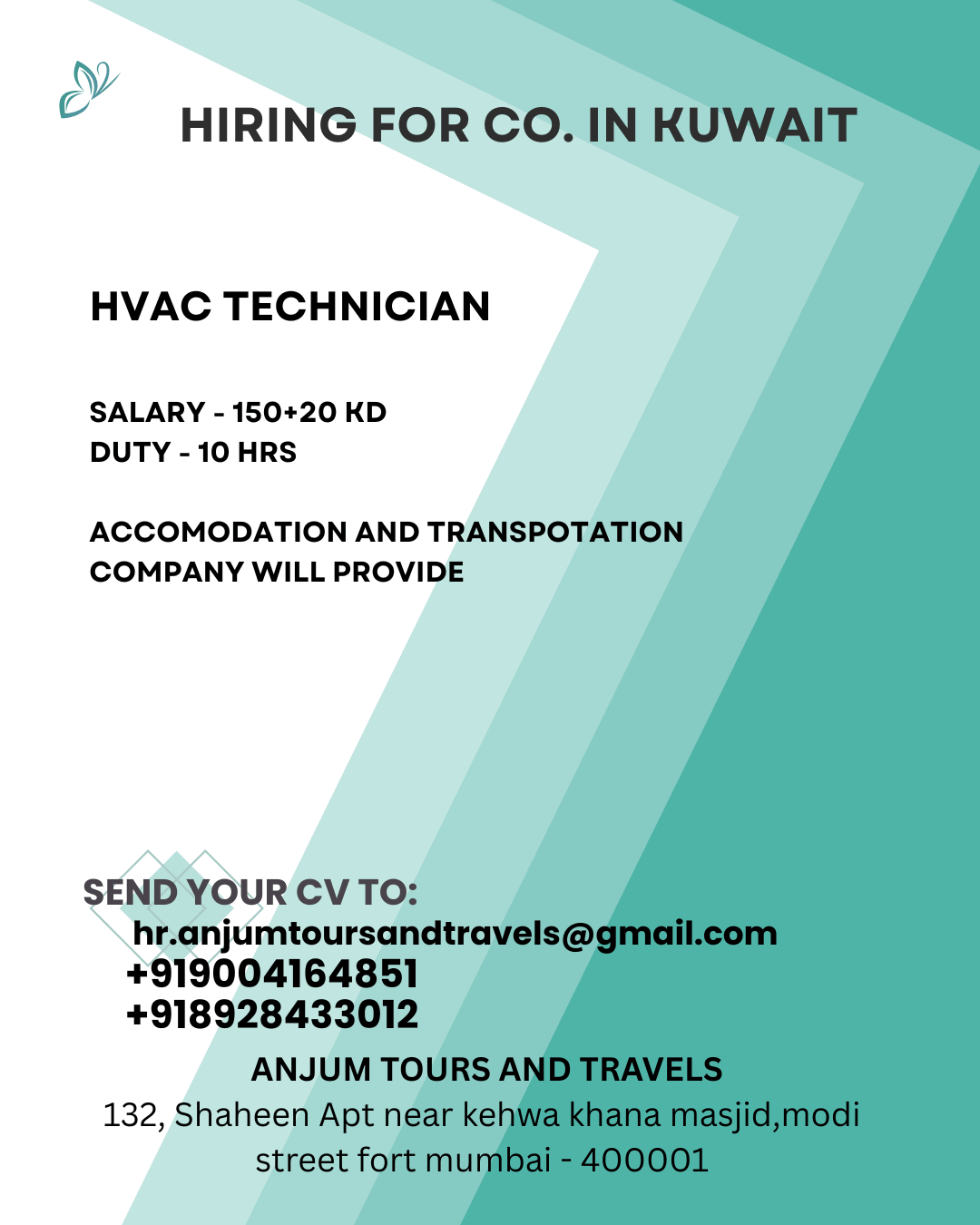 HIRING FOR KUWAIT