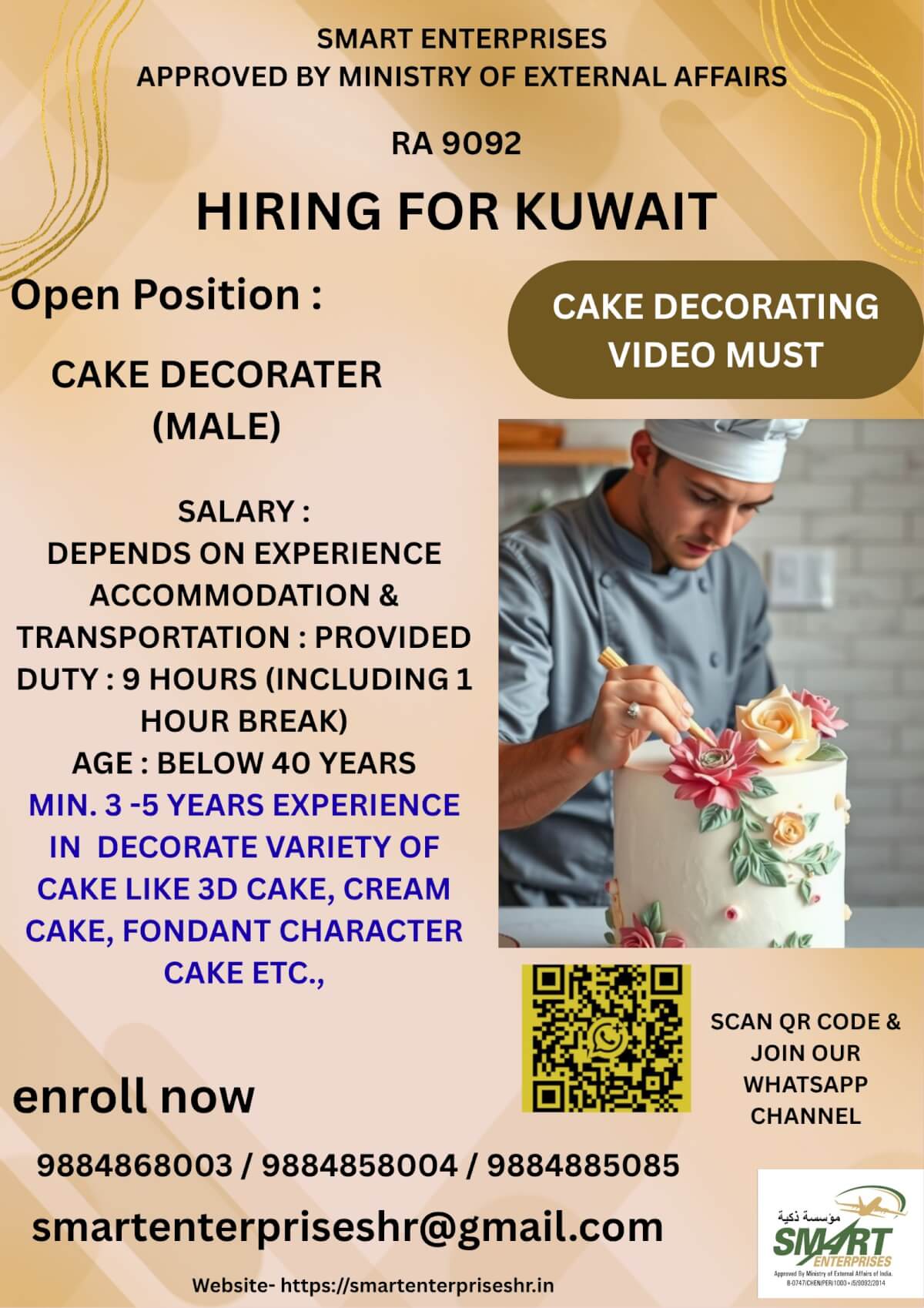 URGENT REQUIREMENT FOR KUWAIT