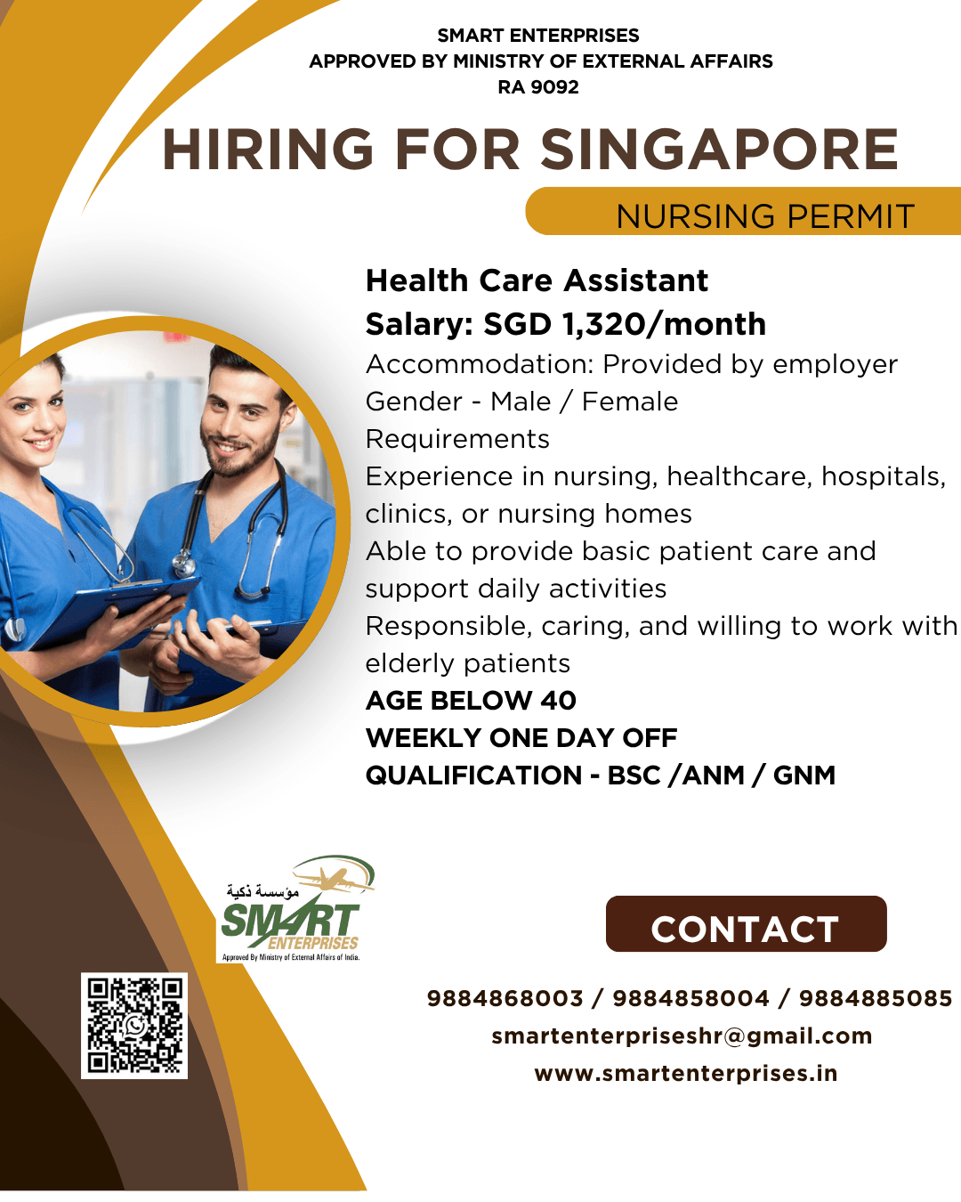 HIRING FOR SINGAPORE