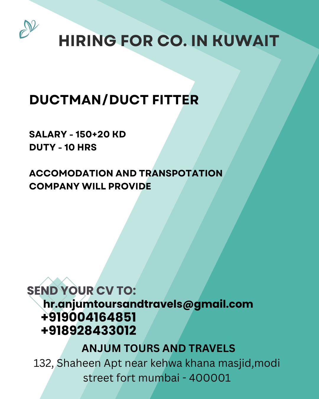 HIRING FOR KUWAIT