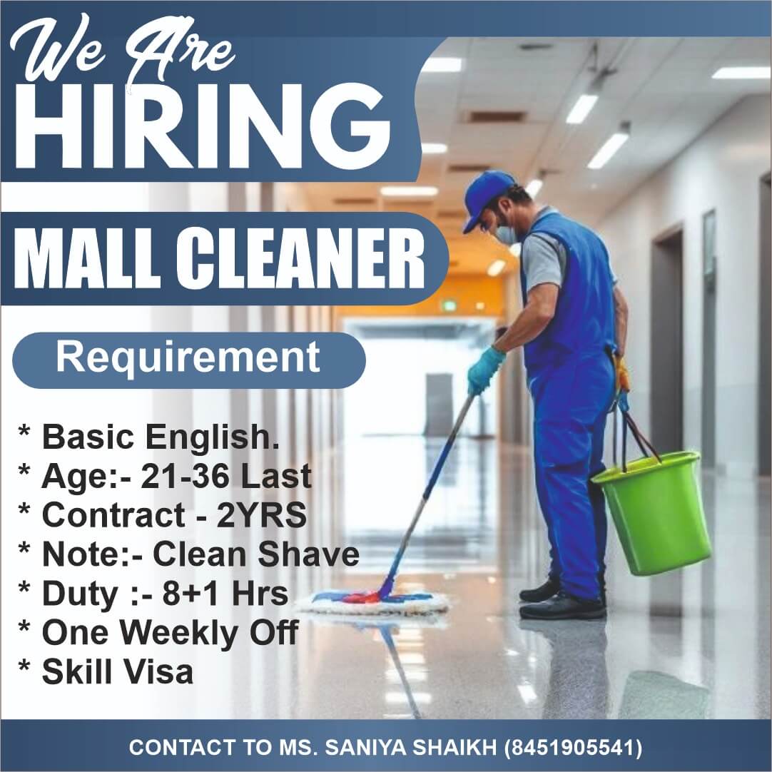 URGENT HIRING FOR SAUDI ARABIA