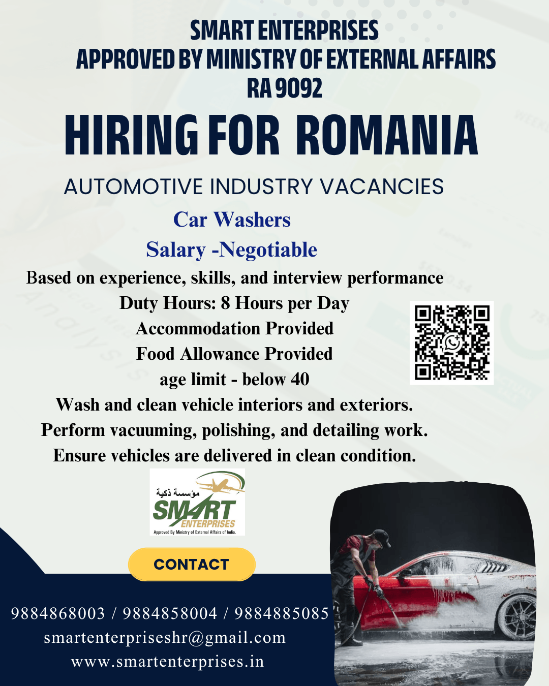 hiring for romania