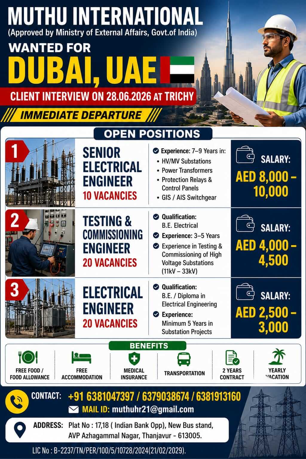 Wanted for Dubai