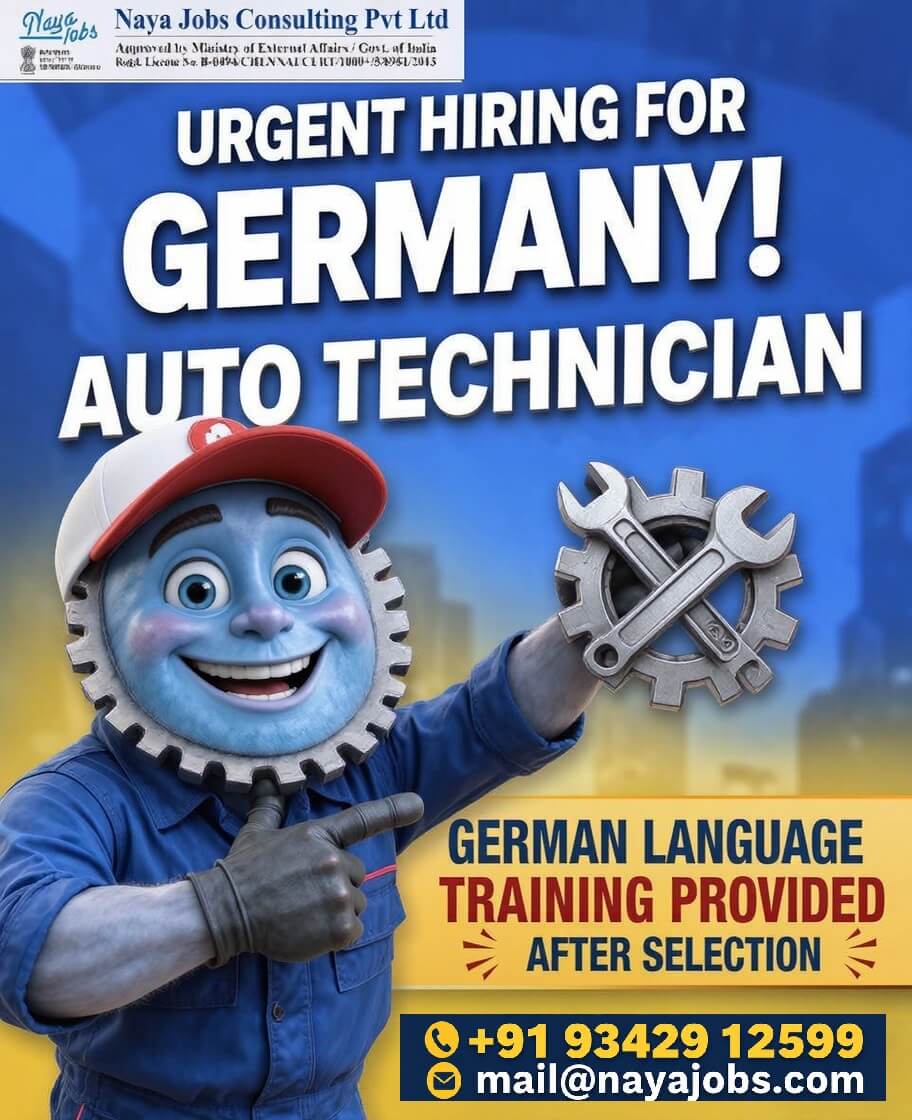 Hiring for Auto Technician job in Germany