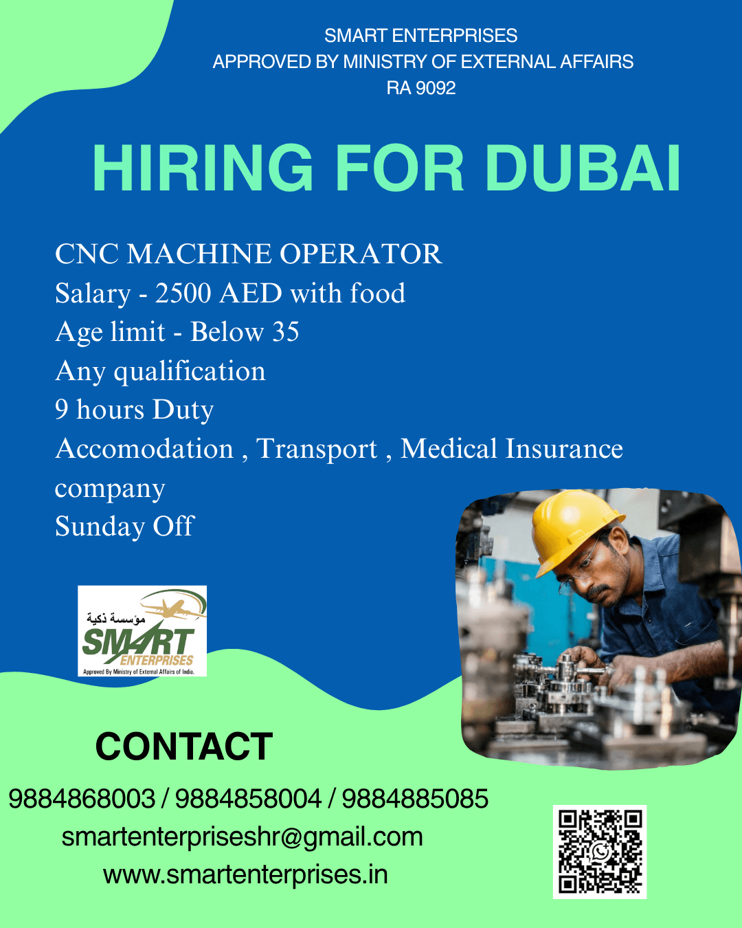 HIRING FOR DUBAI