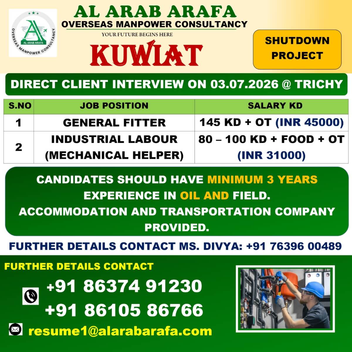 DIRECT CLIENT INTERVIEW ON 03.07.2026@TRICHY