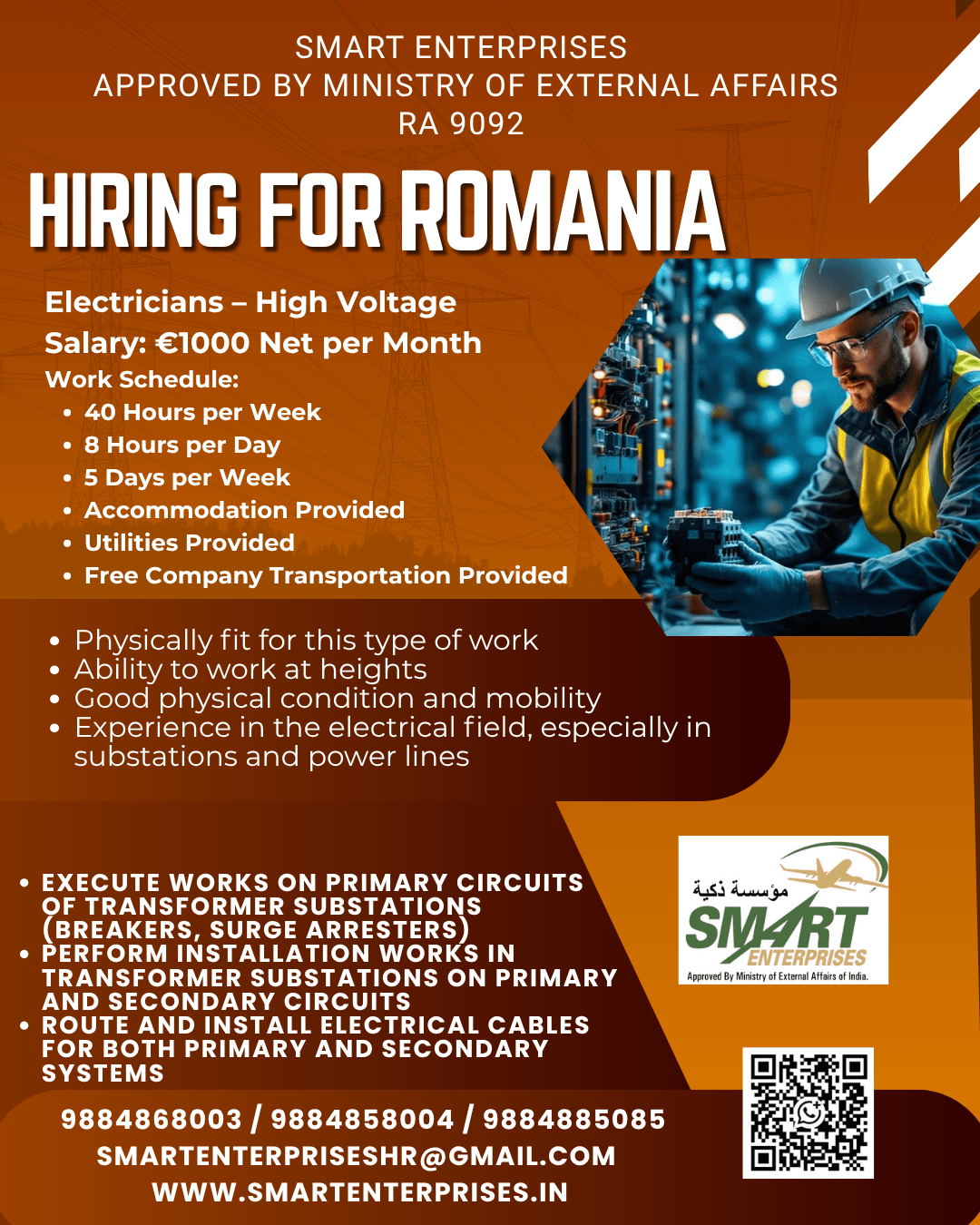 HIRING FOR ROMANIA