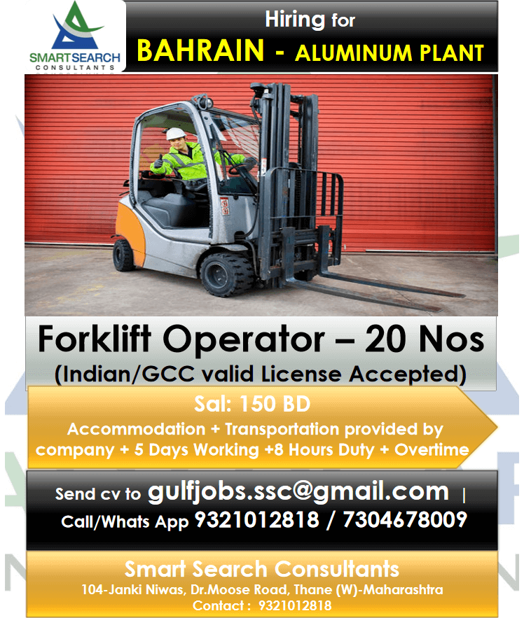 Forklift Operator / Mechanical Helper/Labour