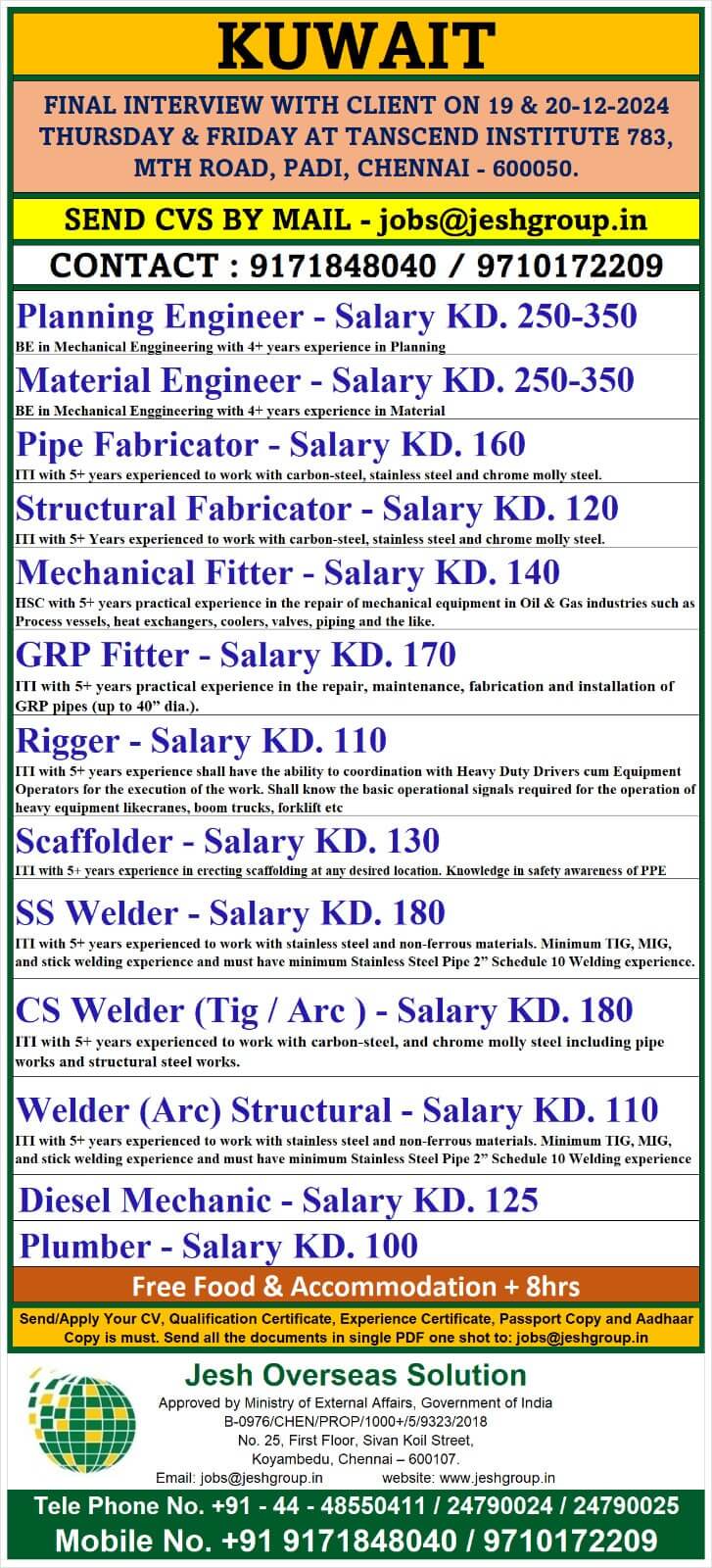 Engineers, Technician & Civil