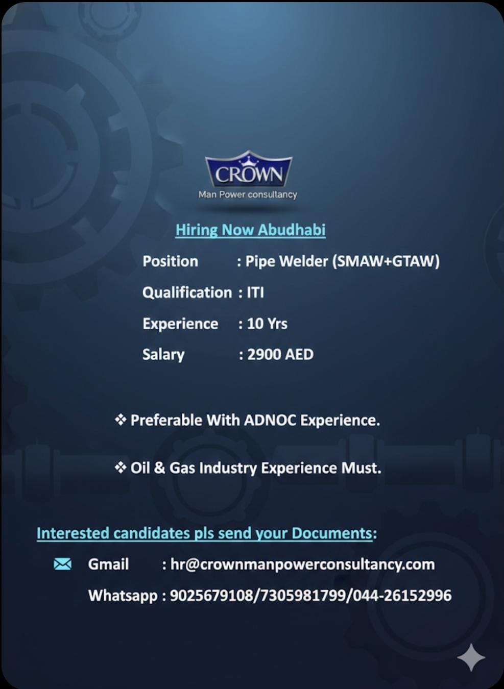 Hiring Now Abudhabi