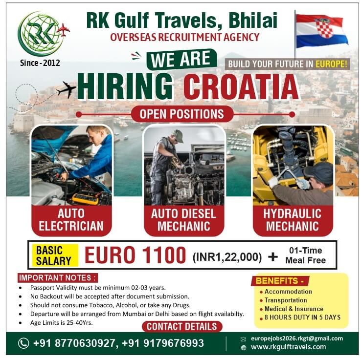 HIRING FOR A LEADING CONCRETE READY MIX PLANT - CROATIA (EUROPE)