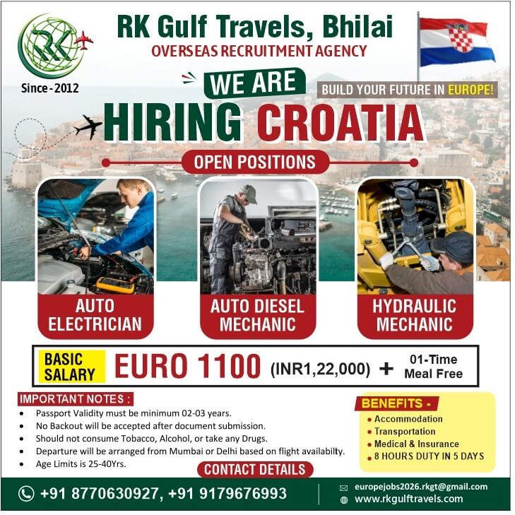 HIRING FOR A LEADING CONCRETE READY MIX PLANT - CROATIA (EUROPE)