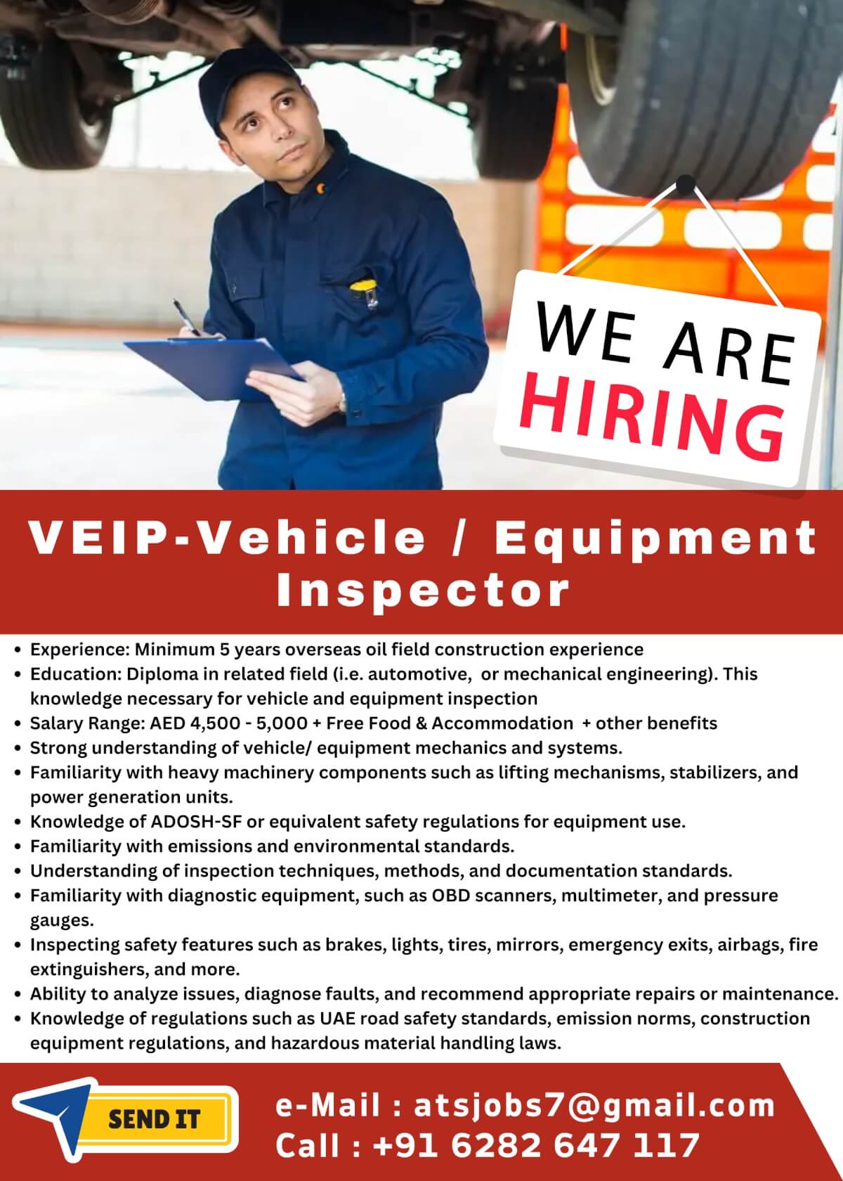 VEIP Inspector for abu dhabi