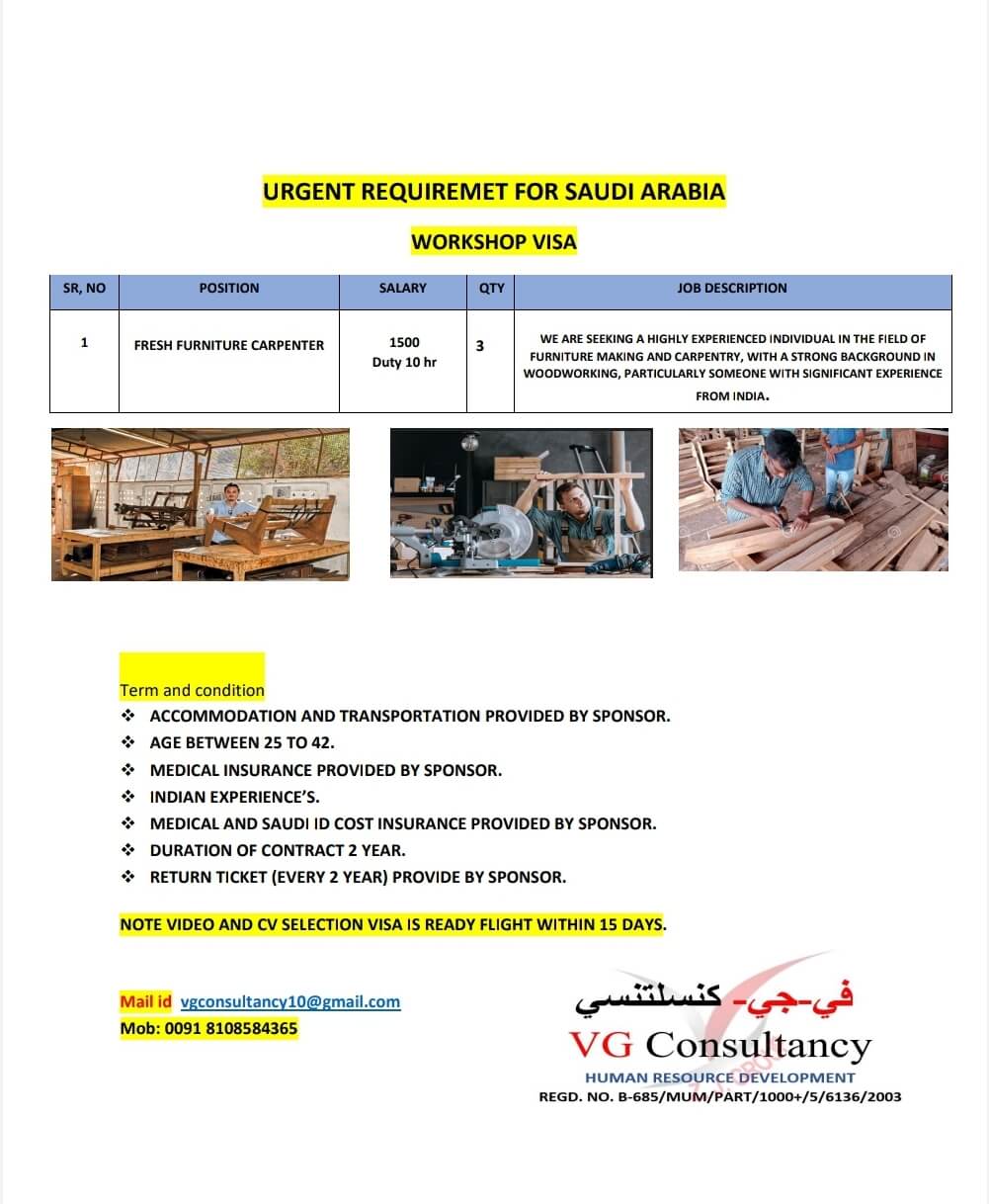 urgent requirement for Saudi Arabia