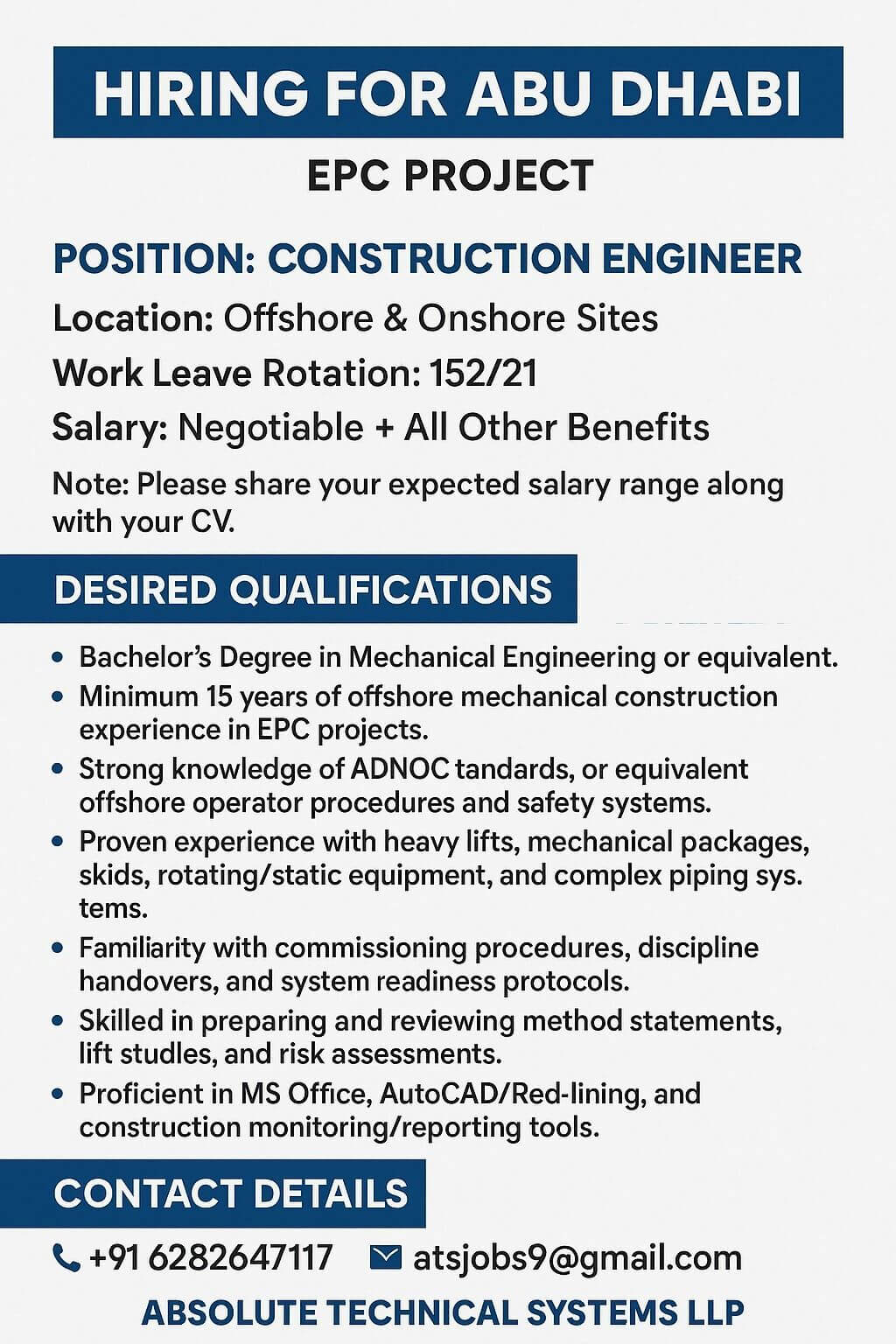 Construction Engineer
