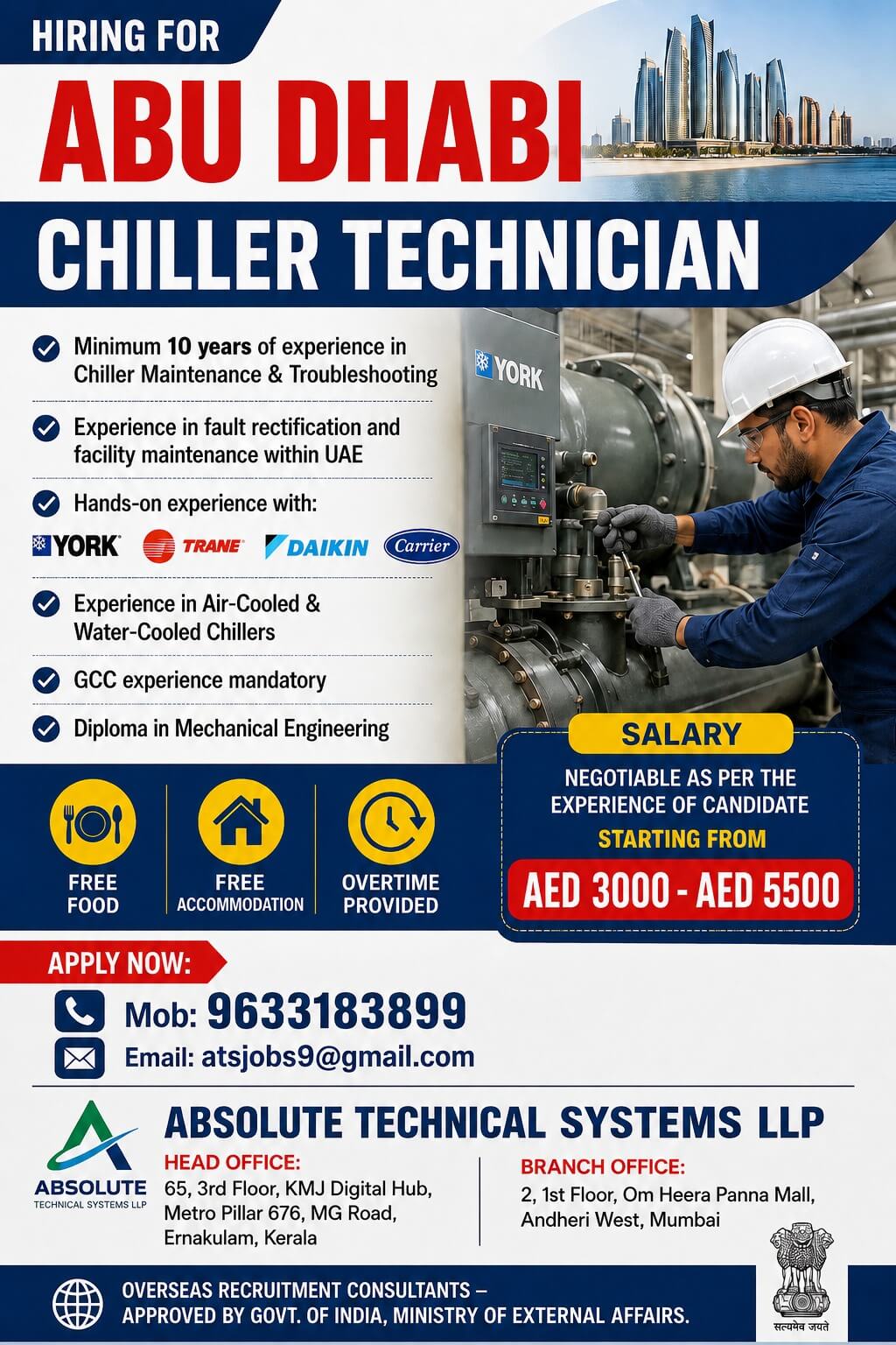 CHILLER TECHNICIAN